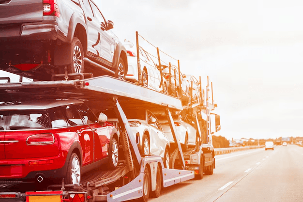 Vehicle tracking dashboard showing real-time location